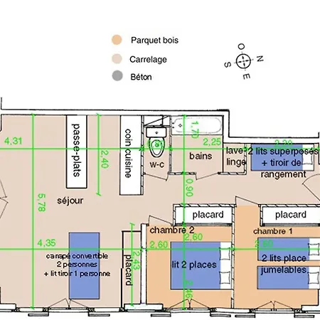 3 Pieces, Les Saisies, Ski-in, 9 Pers, Balcon Sud - Fr-1-810-18 Apartment Les Saisies